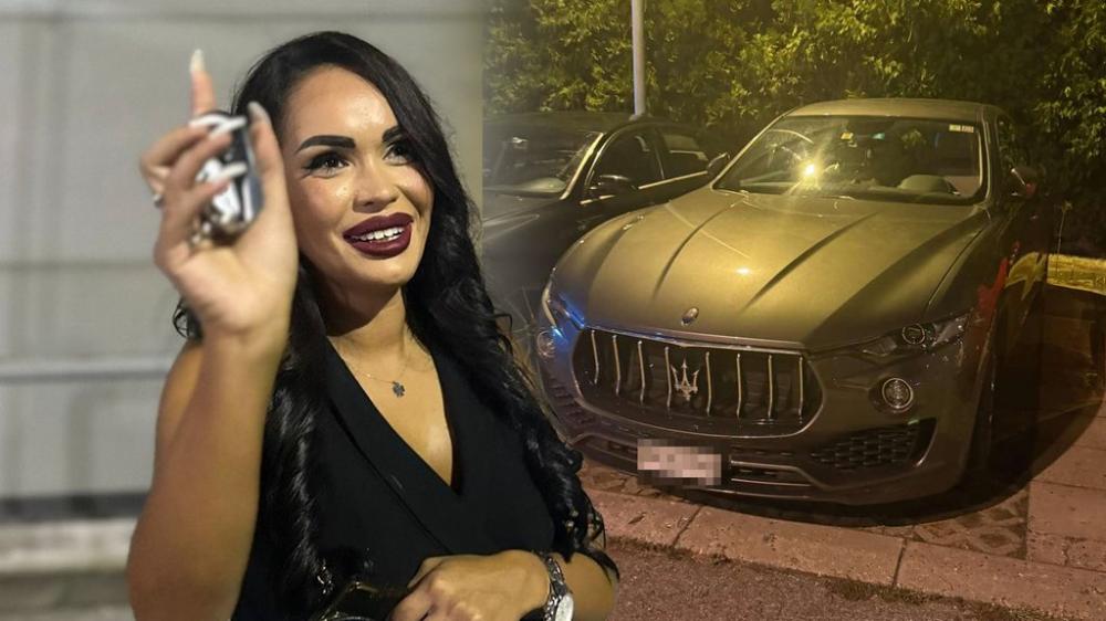 ON NEKA IDE KUĆI PEŽOOM SA MAMOM: Sandra Obradović se na superfinale Elite 8 dovezla u Bajinom MASERATIJU, Aneli i Luka će POZELENETI kad vide OVO (FOTO+VIDEO)