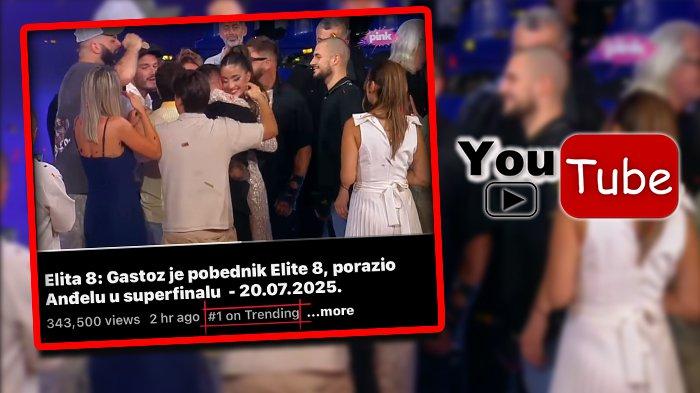 PROGLAŠENJE POBEDNIKA ELITE 8 PRVO U TRENDINGU! JUTJUB eksplodirao, apsolutna dominacija ružičaste imperije i najgledanijeg rijalitija (FOTO+VIDEO)