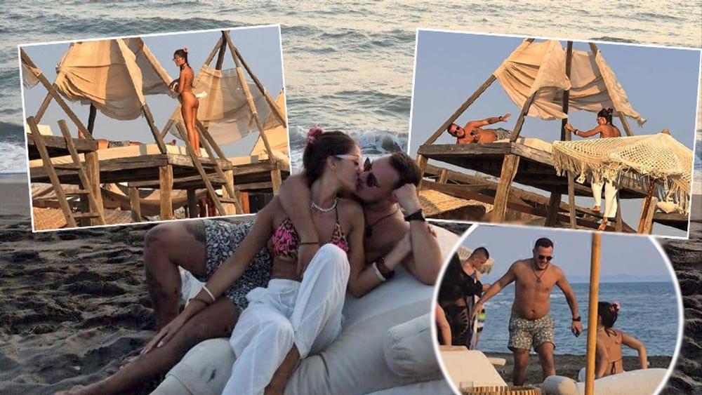 Anđela Đuričić u tangama, Gastoz je strasno ljubi: Krili se na plaži u Crnoj Gori