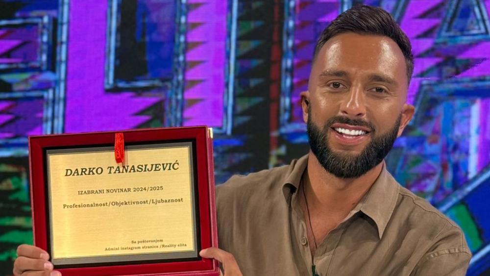 Specijalno priznanje za Darka Tanasijevića: Admini sa Instagrama obradovali voditelja, ovo nije mogao ni da sanja! (FOTO)