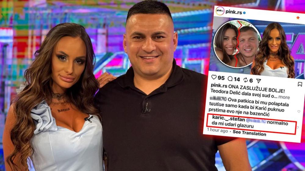 KARIĆ PONIZIO TEODORU DELIĆ! Nakon što je dala sud njegovom raskidu, Stefan je jednom rečenicom vratio na fabrička podešavanja (FOTO)