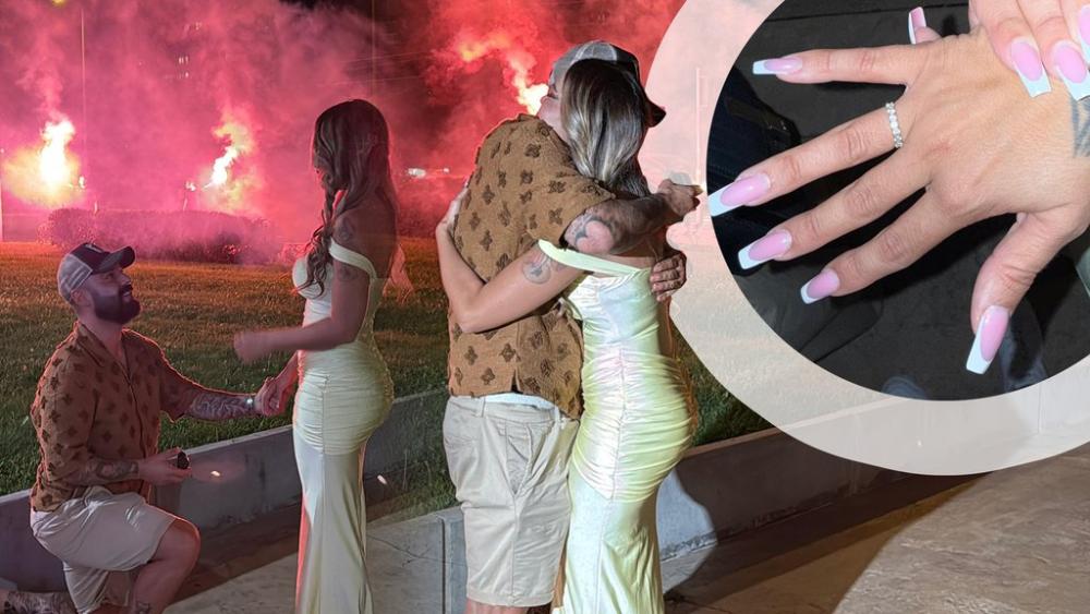 LUKA VERIO ANELI! Iznenadio je tokom rođendanske proslave, Ahmićeva ne dolazi sebi od ŠOKA: PRVA FOTKA PRSTENA (FOTO)