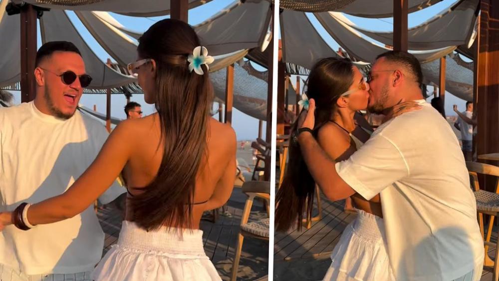 ANĐELA I GASTOZ U STRASTVENOM ZANOSU: Popustile im kočnice na plaži, pljušte vreli poljupci! (FOTO+VIDEO)