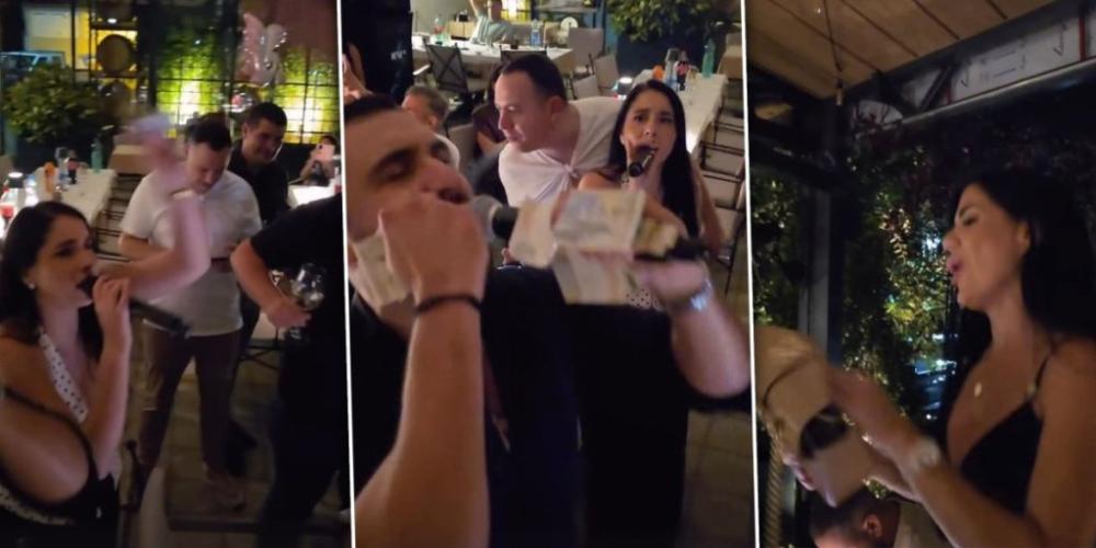 Mirče se hvali ćerkom, a kuma pravi lom: Poznata Srpkinja se na proslavi popela na sto, a bakšiš samo leti (VIDEO)