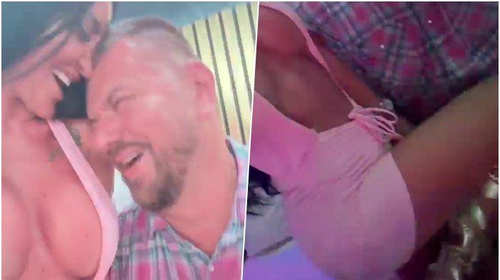 Slađa Poršelina u Janjuševom krilu! Pogledajte kako mu se uvija i mami džinovskim silikonima, svi čekaju reakciju Vanje Živić (VIDEO)