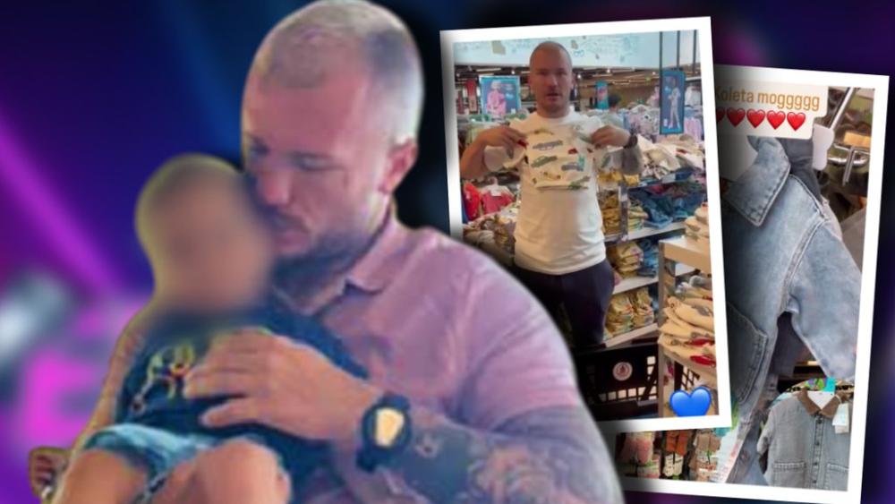BRINE O MALOM KOSTI! Munjez otišao u šoping, rešio da obraduje svog naslednika, pogledajte šta mu je sve spremio (FOTO+VIDEO)