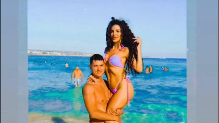PEJA JE DIŽE UVIS, A ONA U UBITAČNOM KUPAĆEM: Ena se na Kipru baškari sa Zlatinim sinom, obline sevaju (FOTO)