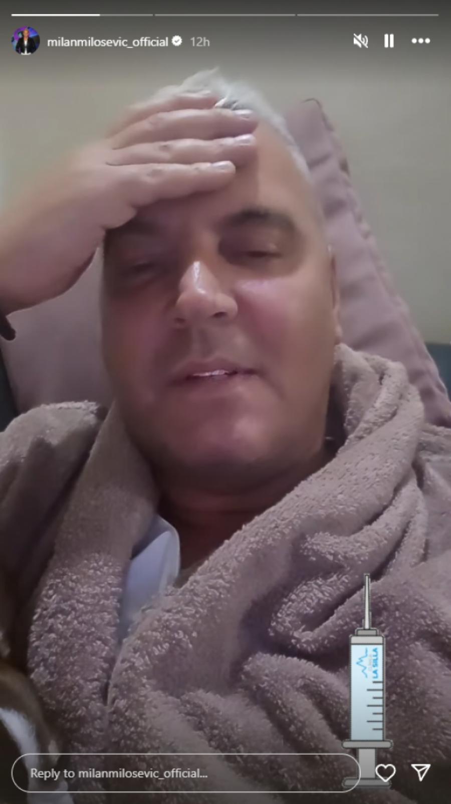 PORUKA MILANA MILOŠEVIĆA IZ POSTELJE LEDI KRV U ŽILAMA! Voditelj "Elite" ZAKOVAN za krevet, uspeo da izusti samo jedno - da se NAJEŽIŠ! (FOTO)