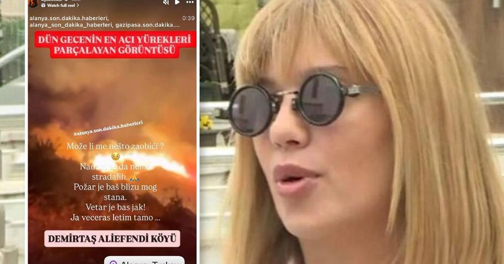 Oglasila se Kija iz Turske o požarima koji su buknuli u blizini njenog stana: "Osećala sam dim i toplotu"