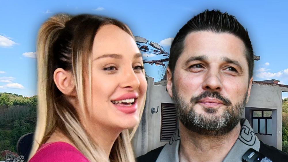 Luna i Marko pokazali radove na kući u Mramorku, krov skinut, svuda šut
