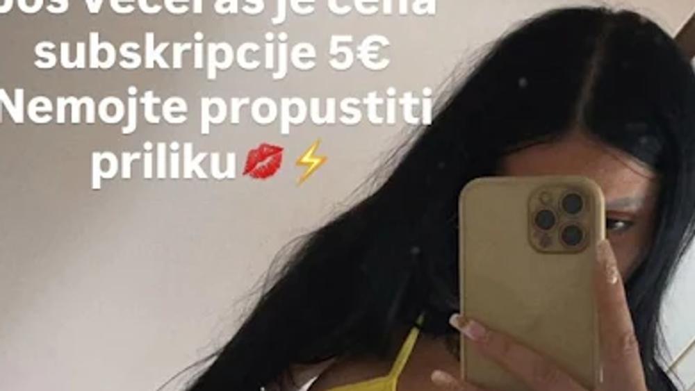 Srpska starleta u donjem vešu: "Još večeras cena 5 evra"