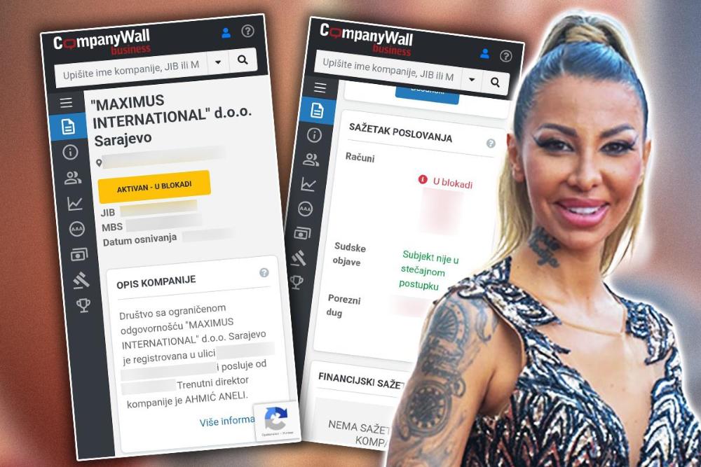 BIZNIS PROPAST Aneli Ahmić za porez u Bosni duguje 55.000 evra: Isplivali novi detalji!