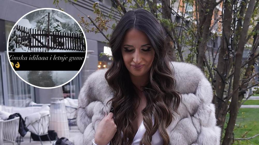 Naša pevačica okovana snegom u Ivanjici u oktobru: Ne može da mrdne, šok prizori, stiglo i upozorenje (Foto)