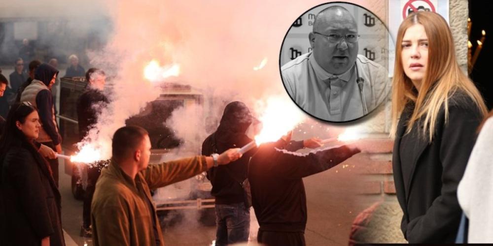 Kija u suzama na sahrani Vladimira Vuletića! Bakljada ispred kapele, pojavio se snimak sa groblja (VIDEO)