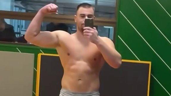 Procvetao posle raskida! Gagić objavio vreli snimak iz kluba: Puca od mišića (FOTO)