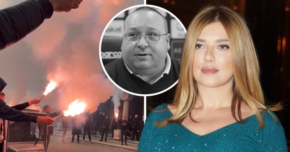 Navijači na groblju, bakljada ispred kapele: Kija objavila snimak sa sahrane Vladimira Vuletića